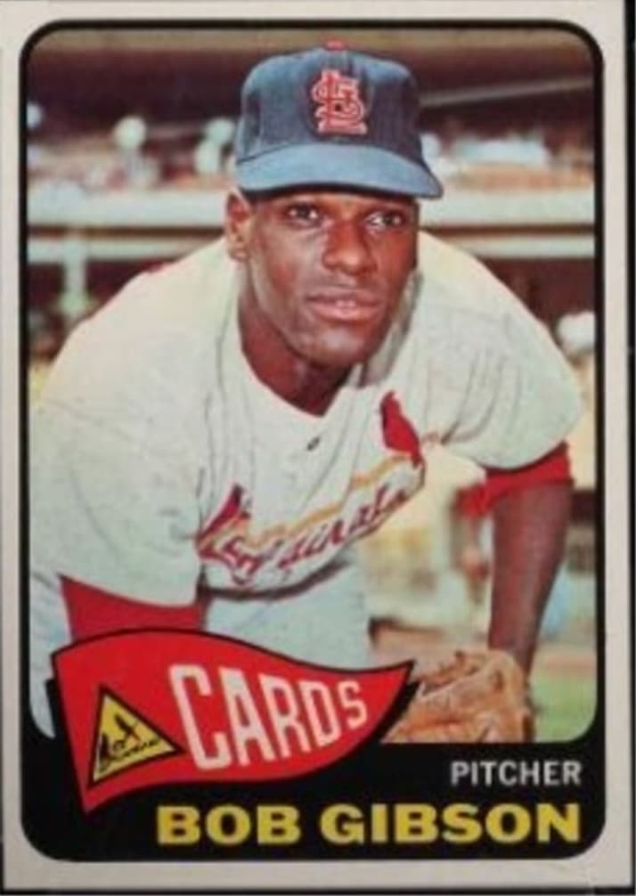 Bob Gibson baseball card