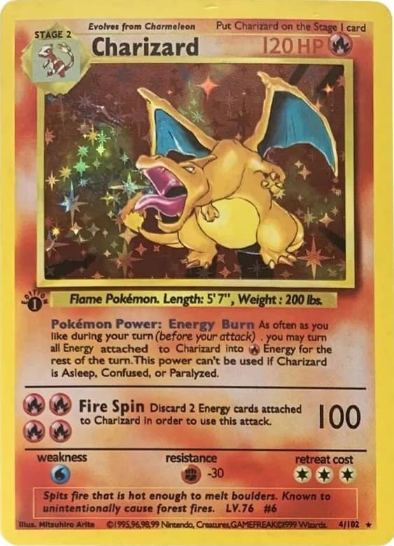 Charizard Pokémon card